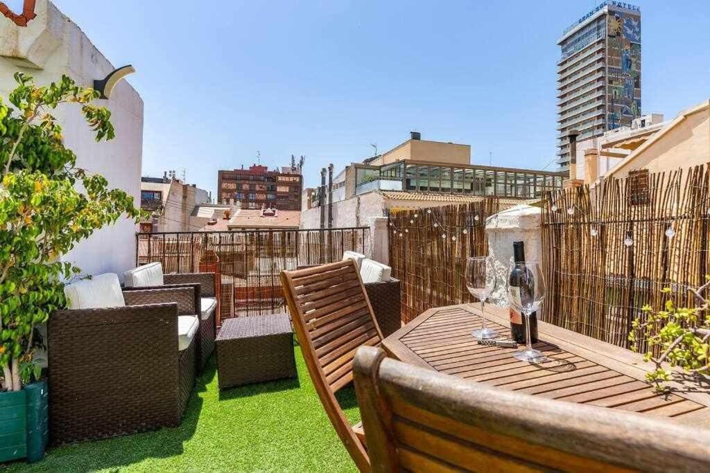 Dirdam Cascoantiguo -Roof Top -4 Min Playa Alicante Bagian luar foto